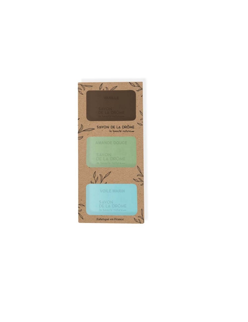 Savons Karité parfums mixtes Vanille Amande Douce Voile Marin 3 x 100gr Savons Karité parfums mixtes Vanille Amande Douce Voile Marin 3 x 100gr