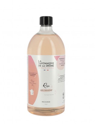 Recharge Gel Douche Parfum Rose 1L